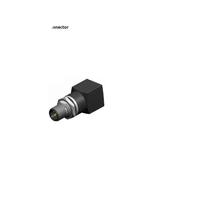 Circular M12 4Pole Male D Dikode Ke 8Pole RJ45 Socket Overmolded Right Angled Adapter 50.8Mm Waterproof IP67 untuk Sinyal Ethernet