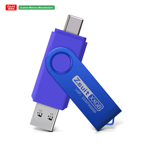 فلاش ميموري USB <span class=keywords><strong>2</strong></span> في 1 نوع C و USB A سعة 1 جيجابايت، هدية ترويجية للأعمال، ذاكرة USB صغيرة السعة - Product Image 1