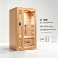 Sauna Uap Inframerah Kayu Solid Fleuran Modern dengan Panel Kontrol Komputer untuk 2 Orang - Ramah Lingkungan untuk Penggunaan Rumah & Komersial