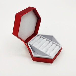 Boîte cadeau rigide personnalisée en argent pailleté avec insert multi-compartiments, emballage de luxe pour bijoux et montres, pour la vente au détail et les cadeaux - Product Image 4