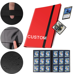 Reliure rouge à 9 pochettes pour collection de cartes à collectionner, album pour cartes, porte-cartes, reliure pour cartes Pokémon, Yugioh, MTG, TCG, Magic, cartes de sport - Product Image 1
