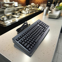 Vente chaude USB Interface KB101 Clavier Filaire Bureau D'affaires Ordinateur Clavier De Bureau 101 Touches Clavier Programmable pour POS
