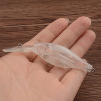 Leurre de pêche Minnow bionique en plastique dur à langue longue, 8,9 cm, 7,0 g, vente en gros, corps de leurre vierge