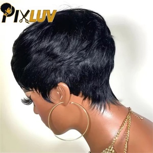 Perruques Courtes Pixie en Gros pour Femmes Noires – Perruques Pixie Courtes Sans Colle en Cheveux Humains Naturels - Product Image 1