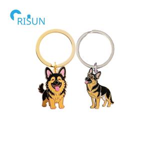 Chiot de compagnie personnalisé K9 berger <span class=keywords><strong>allemand</strong></span> berger chien alsacien Llavero porte-clés porte-clés porte-clés personnalisé berger <span class=keywords><strong>allemand</strong></span> porte-clés - Product Image 2