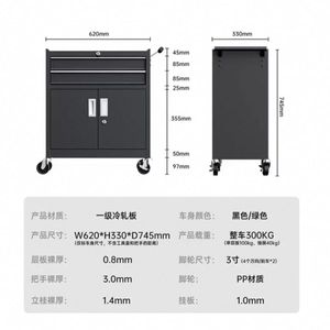 High Quality 5 Drawer Rolling Metal <b>Tool</b> Cabinet Storage Chest for Workshop Salon - Product Image 6
