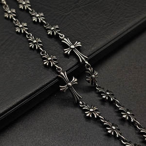 Pulsera y brazalete de moda para hombre, de acero inoxidable 316L, resistente al agua, estilo rock hiphop, con cruz, de marca de diseñador. - Product Image 5