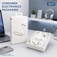 Caja de Auriculares Personalizada OEM ODM al por Mayor, Empaque para Auriculares Bluetooth con Correa para el Cuello y Gancho para Colgar, Fábrica con Certificación ISO 9001