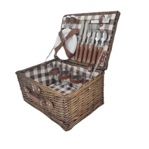 10% di sconto cestino da Picnic Vintage in <span class=keywords><strong>vimini</strong></span> salice con supporto - Product Image 2