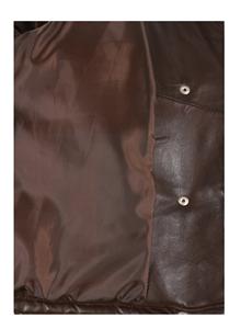 Chaqueta de Mujer Personalizada 100% Cuero Genuino Marrón Nappa, Corte Clásico, Cierre YKK, Marca Privada OEM/ODM, Venta al Por Mayor - Product Image 6