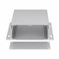 Boîtier en alliage d'aluminium usiné CNC avec trous personnalisés 150*52mm, profil extrudé, boîtier d'amplificateur, boîte de projet IP54, dissipateur de chaleur