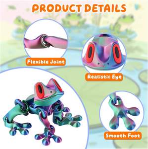 Venta al por mayor de modelos de animales de plástico magnéticos personalizables impresos en 3D, inspirados en Frozen, juguetes para niños, decoración, productos terminados, OEM - Product Image 4