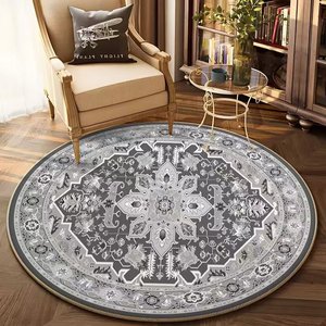 Tappeto Stampato in Fibra di Poliestere Antiscivolo Stile Retrò Persiano Lavabile in Lavatrice per Casa, Camera da Letto, Soggiorno, Sala Riunioni, Hotel, Corridoio - Product Image 5
