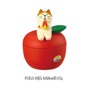 ZAKKA Porte-stylo et porte-notes en forme de chat <span class=keywords><strong>banane</strong></span> et fraise, support de rangement pour rouge à lèvres, en résine, style japonais, design INS, <span class=keywords><strong>petit</strong></span> format - Product Image 5