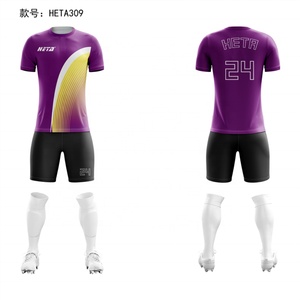 Adult Soccer Uniforms Sets Men Custom Soccer Jersey Football Kits Full Set Soccer Kit Supplier in China - Product Image 1