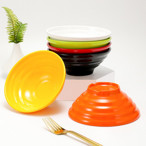 Petits bols colorés en mélamine, ensemble de 4 pièces, pour les fêtes et l'usage quotidien, design uni, vaisselle durable pour hôtel et maison - Product Image 3