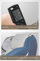 Silla de Masaje Inteligente 3D de Cuerpo Completo, 8 Programas Automáticos, Gravedad Cero de 2 Etapas, Bolsas de Aire para Pies, Riel de 110 CM, Diseño que Ahorra Espacio