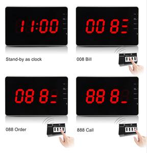 Localizador de mesa con pantalla led y 3 dígitos <span class=keywords><strong>para</strong></span> hotel, sistema inalámbrico de <span class=keywords><strong>llamada</strong></span> de camarero <span class=keywords><strong>para</strong></span> restaurante - Product Image 4