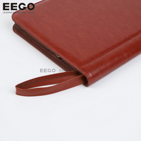 Hotel Manager Key Organizer Landlord Key Holder Cartera de negocios de cuero PU con 8 llaveros