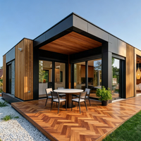 Maison d'hôtes préfabriquée en acier, murs en verre étanches, bureaux, hôpitaux, ateliers, entrepôts, centres commerciaux, cours, extérieurs de restaurants