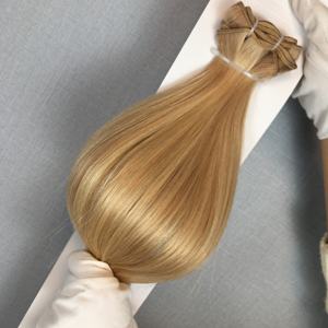 Extensiones de cabello humano de doble trama, cabello rubio ruso 100% Remy de Dragonbeauty Factory, tejido a máquina. - Product Image 2