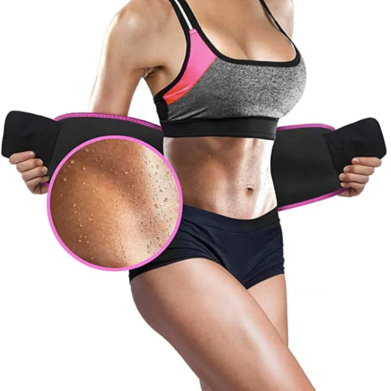 Entrenador de cintura de neopreno para hombre y mujer, banda de Sauna para entrenamiento de Fitness, cinturón adelgazante para el sudor