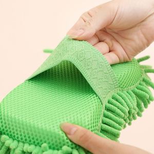 Wholesale Chenille Plush Cleaning <b>Brush</b> Block Super Sponge Gloves for Efficient Car Wash - Product Image 6