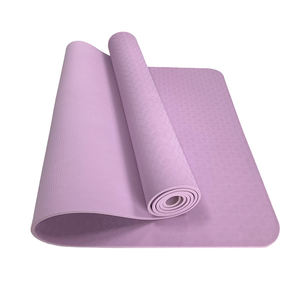 Estera de Yoga de alta calidad de 6mm de espesor TPE estera de yoga logotipo personalizado antideslizante y venta al por mayor de fábrica - Product Image 1