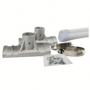 อุปกรณ์ยึดโลหะแบบมืออาชีพ ป้ายโฆษณา PVC แบบสองด้านสำหรับเสา จัดส่งรวดเร็ว ธงผ้าไหมและโพลีเอสเตอร์สำหรับใช้งานกลางแจ้ง - Product Image 2