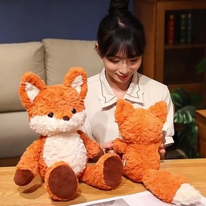 Hot Sale Cute Cartoon Orange Running Fox Plush Doll Child's Birthday Gift with Sleeping Pillow <b>Toy</b> Decorations - Product Image 3