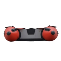 Pequeño Barco de goma de PVC y aluminio de 1,2mm, catamarán deportivo, barco de pesca inflable para lago al aire libre y Río a la deriva