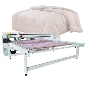 Ordinateur à double tête à aiguille unique Continue Machine industrielle Longarm Quilt Delta Prix avec automatisation