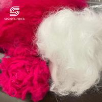 Mélange de fibres discontinues de nylon et de polyester à deux composants pour le filage de fil pour teint 1.5dx38mm