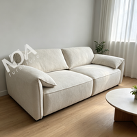 Modulares Sektional-Stoffsofa Modernes Minimalistisches Breitsitziges Cloud-Sofa Verschleißfestes Gepolstertes Wohnzimmersofa