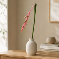 Fleur artificielle Jasmine Hanakuso Fyn Heliconia, fleur artificielle, fleur au toucher réel, décoration de la maison, décoration de mariage, bouquet DIY