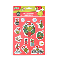 Autocollants personnalisés en vinyle, lot d'autocollants de Noël découpés, feuilles d'autocollants autocollants avec trou de suspension pour la décoration de cadeaux de fête de Noël