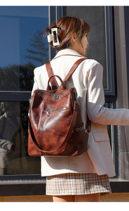 Zaino <span class=keywords><strong>Mini</strong></span> Antifurto Trendy <span class=keywords><strong>2026</strong></span> per Donne, Borsa Scolastica alla Moda in Pelle PU con Fodera in Poliestere per Adolescenti - Product Image 5