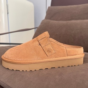<span class=keywords><strong>Sandales</strong></span> décontractées pour femmes Uggs 2026 à semelle épaisse, style demi-chausson, bout fermé, plateforme, avec <span class=keywords><strong>fourrure</strong></span>, pour toutes les saisons - Product Image 5