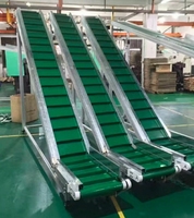 Vente directe d'usine de courroie en PVC lisse vert avec plaque de protection de jupe