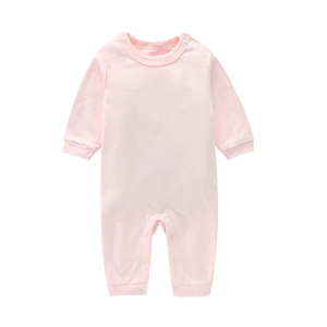 100% नरम कपास का मूल एक टुकड़ा आउटऑल नवजात शिशु बेबी बेबी लड़का लड़की कपड़े लंबे आस्तीन बच्चे के कपड़े लंबे बाल रोमांस - Product Image 3