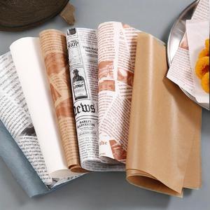 Papel a prueba de aceite a precio barato, logotipo impreso personalizado, tamaño de grado seguro para alimentos, papel para hamburguesas, papel recubierto de cera para envolver carne a prueba de grasa - Product Image 2