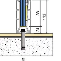 Rampe de balcon moderne en verre trempé sans cadre en aluminium avec panneau en U pour garde-corps d'escalier