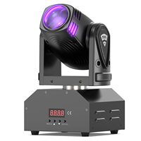 U`King Mini 10W Beam Moving Head Light RGBW Disco DJ Licht DMX Bühnenlicht für Hochzeit Party Nachtclub Tanzhalle KTV