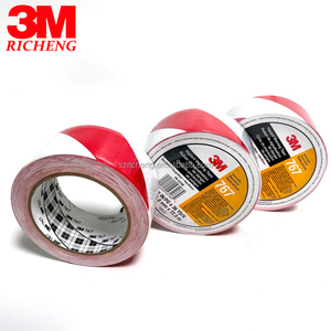 Băng Vinyl sọc an toàn 3m ban đầu 767 đánh dấu sàn màu đỏ và trắng bằng keo cao su cho các ứng dụng cảnh báo - Product Image 5
