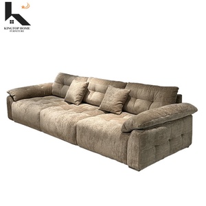 Sofá Moderno de Tecido 1-2-3-4 Lugares, Conjunto de Sofás de Luxo Leve para Sala de Estar de Hotel, Móveis de Designer - Product Image 2