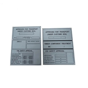 Producto Popular: Piezas y Accesorios para Contenedores de Envío ISO, Placa CSC de Acero Inoxidable Anticorrosiva para Contenedores - Product Image 1