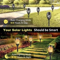 Lampe torche solaire LED d'extérieur IP65 en forme de crâne de Halloween pour décoration de jardin et de fête