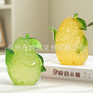 ของตกแต่งงานฝีมือรูปผลไม้สุดสร้างสรรค์ เรซิ่นรูปกล้วย ลูกแพร์ ของตกแต่งบ้าน ของตกแต่งโต๊ะทำงาน ของขวัญ - Product Image 4