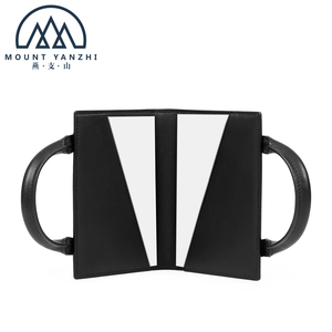 Portefeuille de voyage de luxe en cuir véritable avec logo personnalisé, protection RFID, deux poignées et emplacements pour cartes de crédit, modèle Mount Yanzhi - Product Image 1