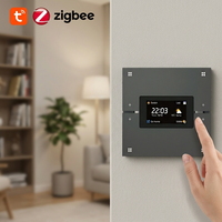YDD Tuya Zigbee Console Murale Tactile 4 Gangs Rétro, Contrôle Multi-Scènes, Compatible Alexa Google Home, Interrupteur Intelligent